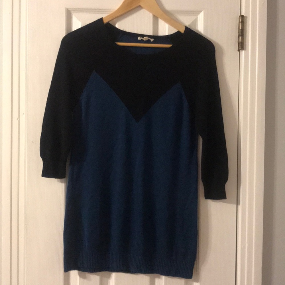 LA Made Stitch Fix color block tunic sweater